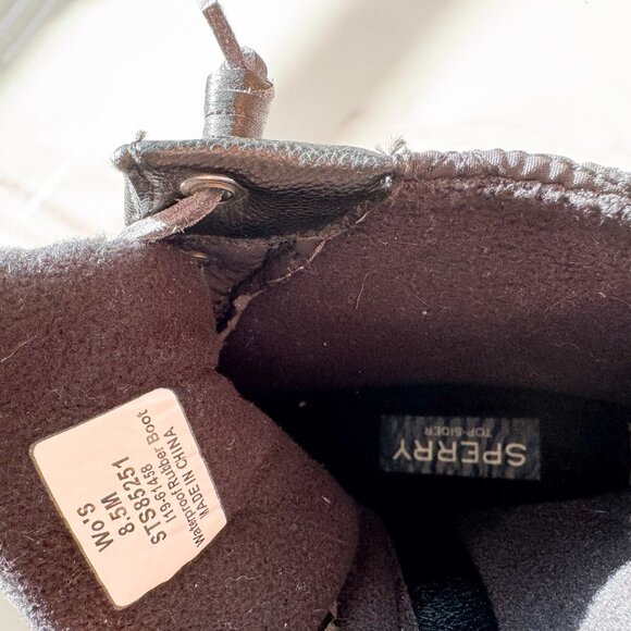 Sperry Women’s Saltwater Nylon Quilted Rain Boots Size 8.5 GUC - Picture 6 of 6